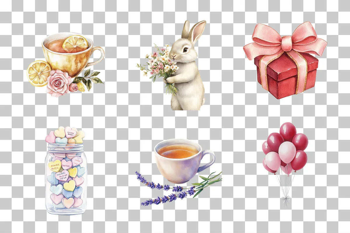 Cozy Romance & Celebration Clipart Bundle - CraftNest - Digital Crafting and Art