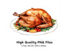 Roasted Turkey Thanksgiving Clipart Bundle