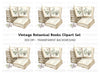 Botanical Books & Flowers Clipart Bundle
