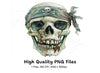 Pirate Skull with Bandana Clipart Bundle