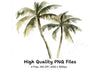 Vintage Palm Tree Clipart Bundle