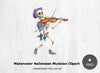 Halloween Musician Clipart Bundle