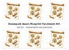 Steampunk Gears Blueprint Clipart Bundle
