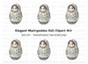 Matryoshka Doll Clipart Bundle