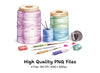 Crafting Tools Thread Clipart Bundle