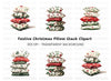 Christmas Pillow Stacks Clipart Bundle