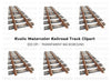 Vintage Train Tracks Clipart Bundle