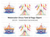 Circus Tent Clipart Bundle