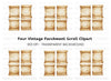 Vintage Scroll Clipart Bundle