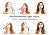 Female Singer Clipart Bundle