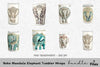 Boho Mandala Elephant Tumbler Clipart Bundle