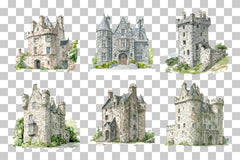 Scottish Highland Castle Clipart Bundle - CraftNest - Digital Crafting and Art