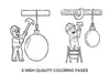Christmas Ornament Construction Coloring Books