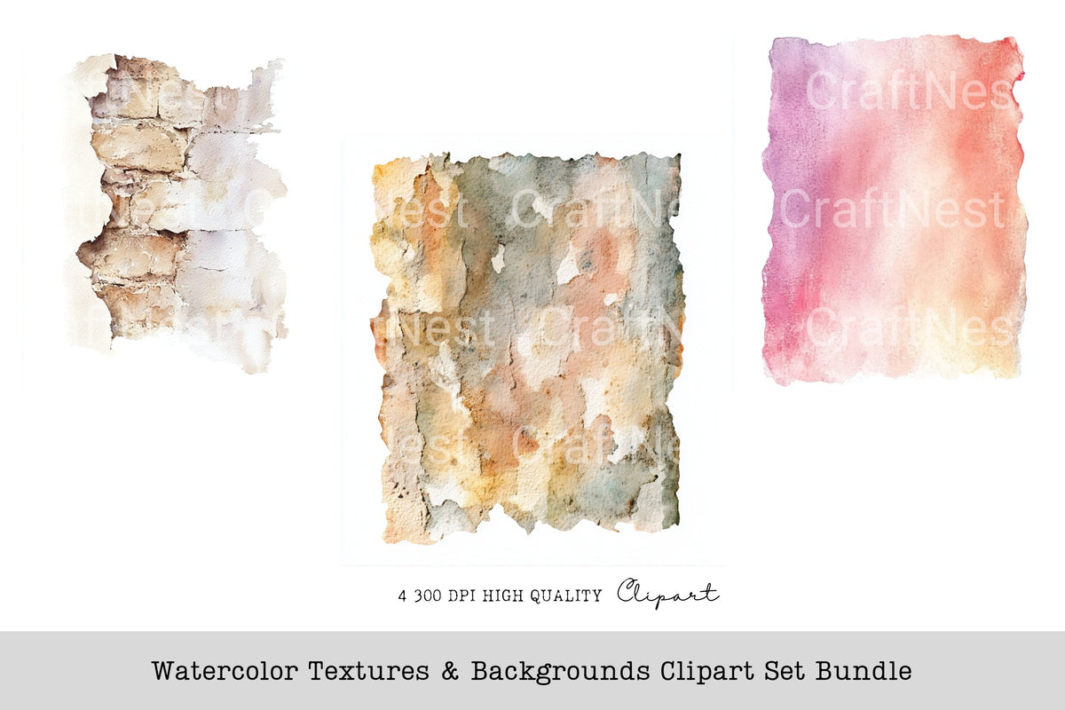 Textures Backgrounds Clipart Bundle