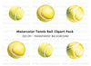 Tennis Ball Clipart Bundle