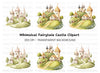 Whimsical Hilltop Castle Clipart Bundle