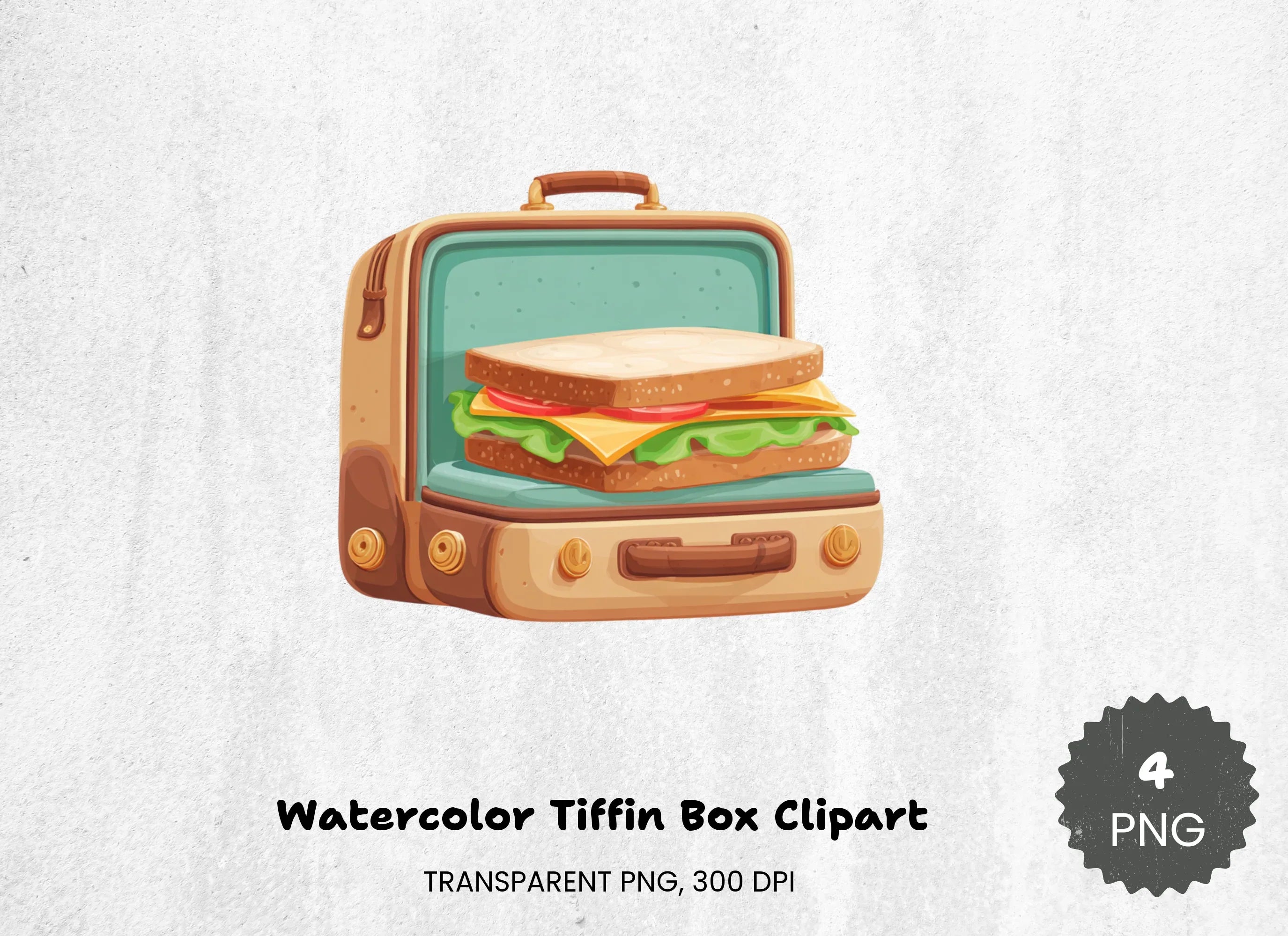 Tiffin Box Clipart Bundle - CraftNest - Digital Crafting and Art