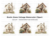 Stone Cottage Clipart Bundle