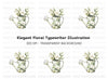 Floral Watering Can Clipart Bundle