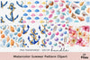 Summer Pattern Clipart Bundle