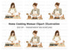 Women Cooking Clipart Bundle