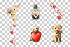 Adorable Love & Romance Clipart Bundle - CraftNest - Digital Crafting and Art