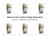 Abstract Wavy Pattern Tumbler Clipart Bundle