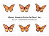 Monarch Butterfly Clipart Bundle