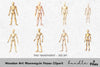 Wooden Mannequin Poses Clipart Bundle