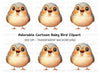 Happy Baby Bird Clipart Bundle