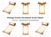 Vintage Scroll Clipart Bundle