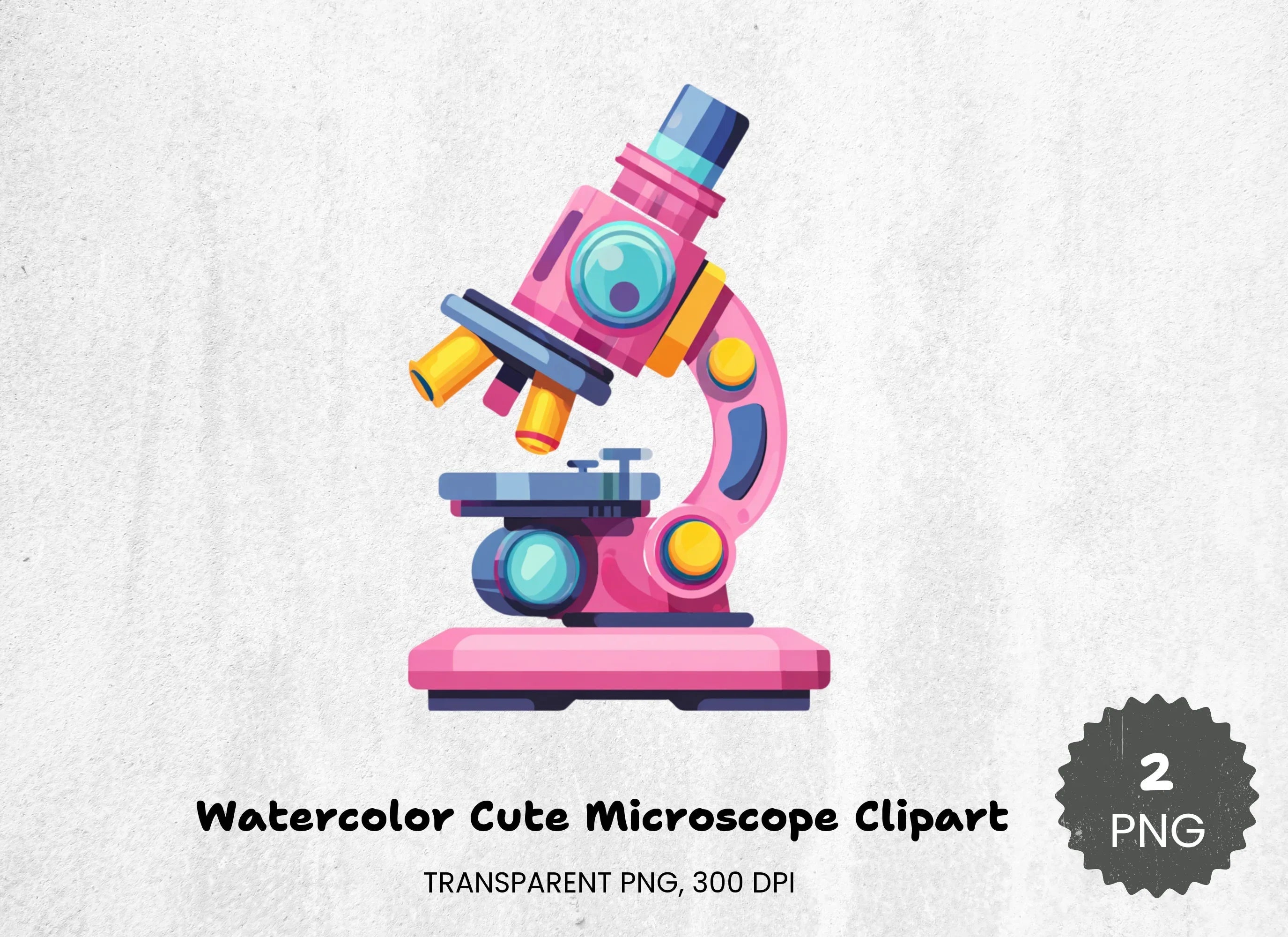 Cute Microscope Clipart Bundle - CraftNest - Digital Crafting and Art