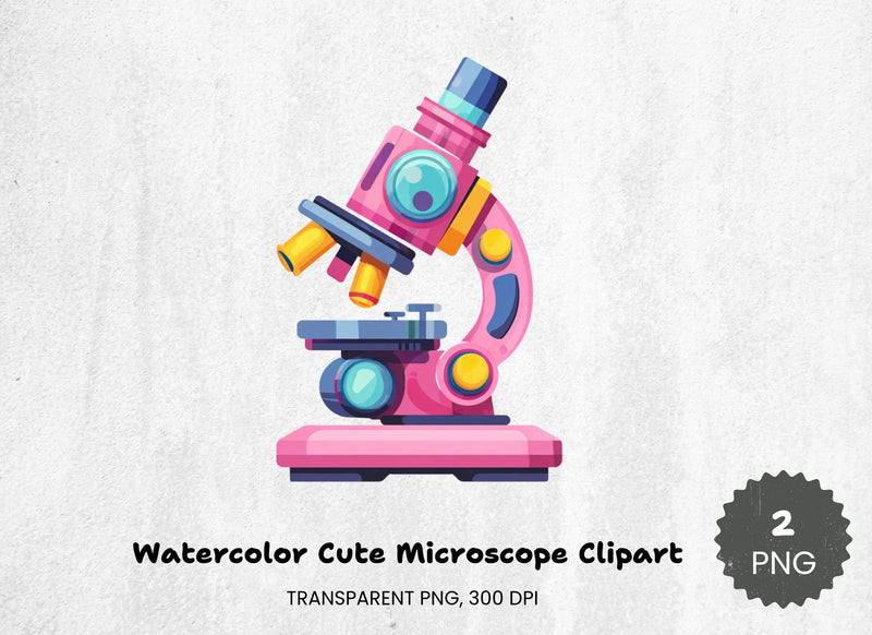Cute Microscope Clipart Bundle - CraftNest - Digital Crafting and Art