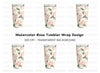 Elegant Rose Tumbler Clipart Bundle