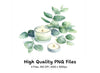 Eucalyptus Candle Clipart Bundle