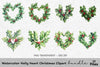 Holly Heart Christmas Clipart Bundle