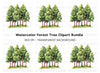 Pine Trees Clipart Bundle