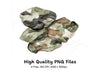 Camouflage Rocks Clipart Bundle