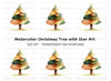 Festive Christmas Tree Clipart Bundle