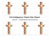 Traditional Totem Pole Clipart Bundle