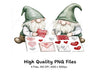 Valentine Gnomes with Hearts Clipart Bundle