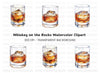 Whiskey Glasses Clipart Bundle