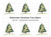 Christmas Tree Clipart Bundle