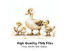 Cute Duck and Ducklings Clipart Bundle