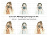 Girls With Cameras Clipart Bundle
