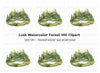 Mountain Lake Forest Clipart Bundle
