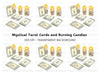 Mystical Tarot Cards and Candles Clipart Bundle