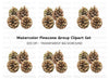 Pine Cones Clipart Bundle