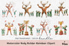 Bodybuilder Reindeer Clipart Bundle