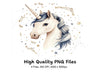 Magical Unicorn Head Clipart Bundle